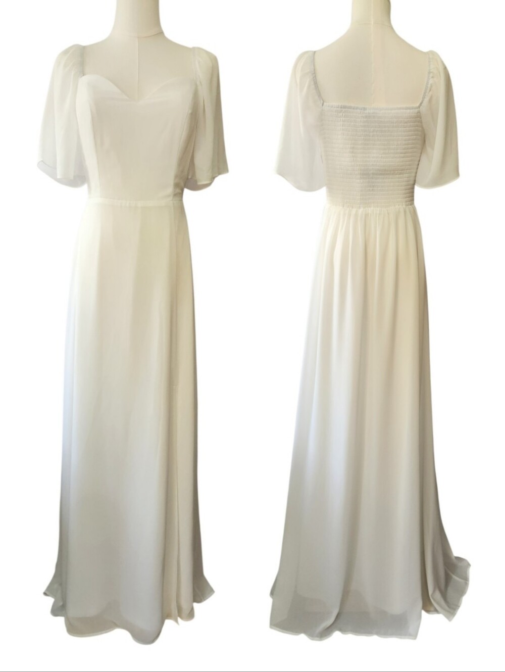 Baltic Born NWT Sierra Sweatheart Maxi Dress White Size Small